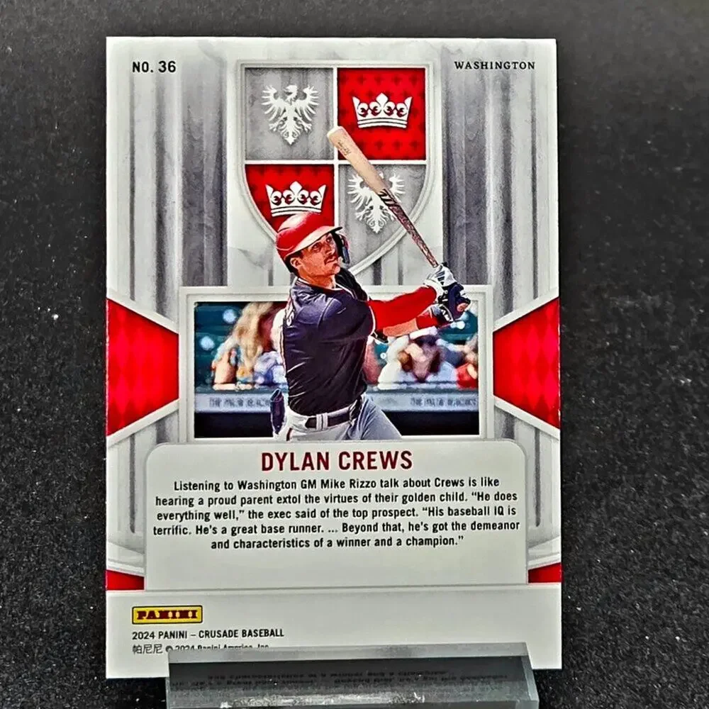 Dylan Crews Jersey Kings Crusade RC's Washington Nationals Top Prospect - Picture 5 of 5